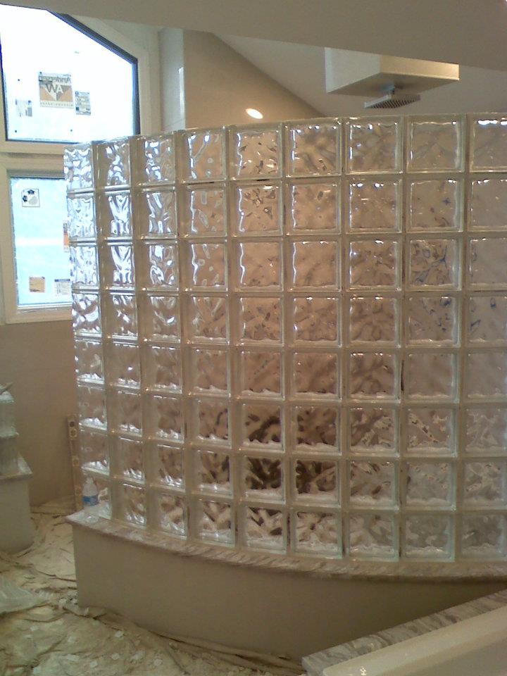Glass Block Showers Shower Kits - Glass Block Wall Shower Designs